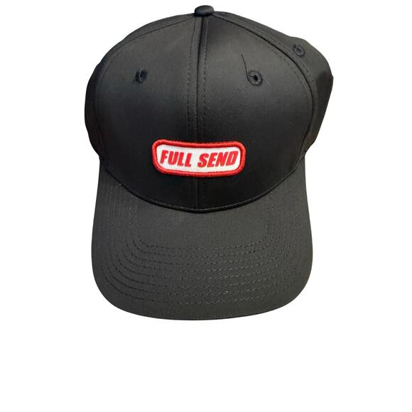 FULL SEND Birdie Trucker Hat OS Black and Red SnapBack NEW - Picture 1 of 3